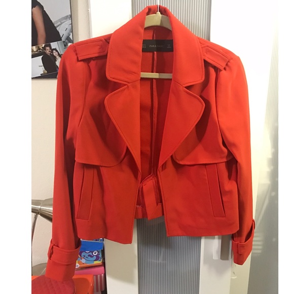 cropped trench coat zara